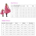 thumbnail image 6 of FYMNSI Mommy and Me Velvet Dresses Long Sleeve Fall Winter Ruffle Dress Vintage Family Matching Outfit Mom-3XL Pink, 6 of 6