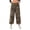 Khaki, variant on MIUOWANP Pants for Women Casual Women Casual Trousers High Waisted Loose Straight Leg Stylish Pants XXL Khaki