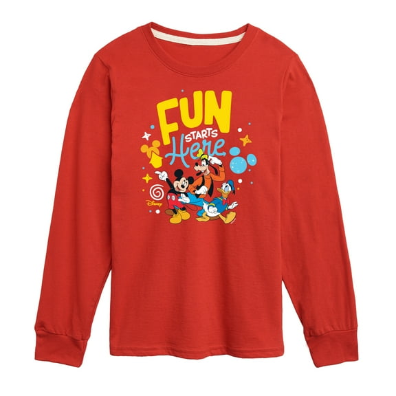 Disney Jr - Fun Starts Here - Toddler & Youth Long Sleeve Graphic T-Shirt