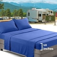 thumbnail image 2 of Nestl RV/Short Queen Bed Sheets Set Bedding Sheets Set for Campers, 4-Piece Bed Set, Deep Pockets Fitted Sheet, 100% Luxury Soft Microfiber, Hypoallergenic, Cool & Breathable, Royal Blue, 2 of 5