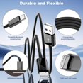 thumbnail image 3 of Cable CarPlay FOXSEA USB-A a USB-C de 0,9 m, paquete de 2, negro, 3 of 8