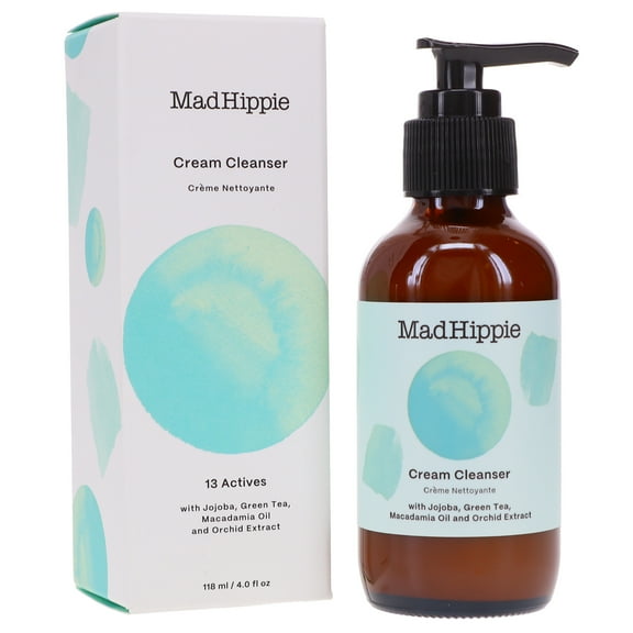 Mad Hippie Mad Hippie Cream Cleanser, 4 oz Healing Moisturizing Advanced Skin Care With Jojoba, Green Tea, Unisex