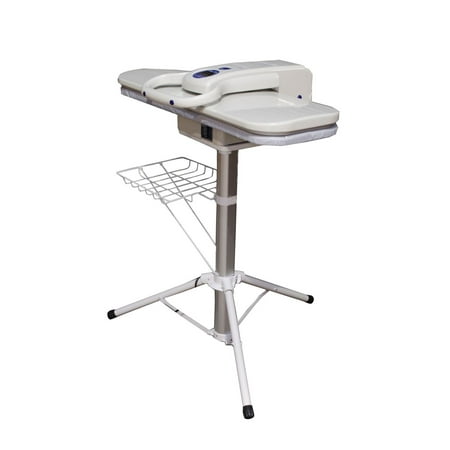 Steak Presser Speedy Press Ultra Extra Large Steam Press with stand - 100 Lbs of Pressing Pressure with Multiple Steam and Temperature settings, Includes Collapsible Sturdy Telescopic Stand and Clothes Rack ()