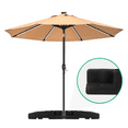 thumbnail image 2 of 356lb Umbrella Base Stand, Quick Filling, Heavy-Duty, All-Weather, Umbrella Weighted Base, Garden, Backyard, Lawn (Black), 2 of 8
