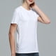 thumbnail image 3 of Camiseta lisa de cuello redondo para mujer Camisetas en Blanco-S Yuyangstore Camisetas para hombre, 3 of 8