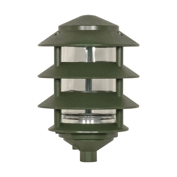 SF77/324 Nuvo Lighting One Light Outdoor 3-Tier Path Light with Small Hood