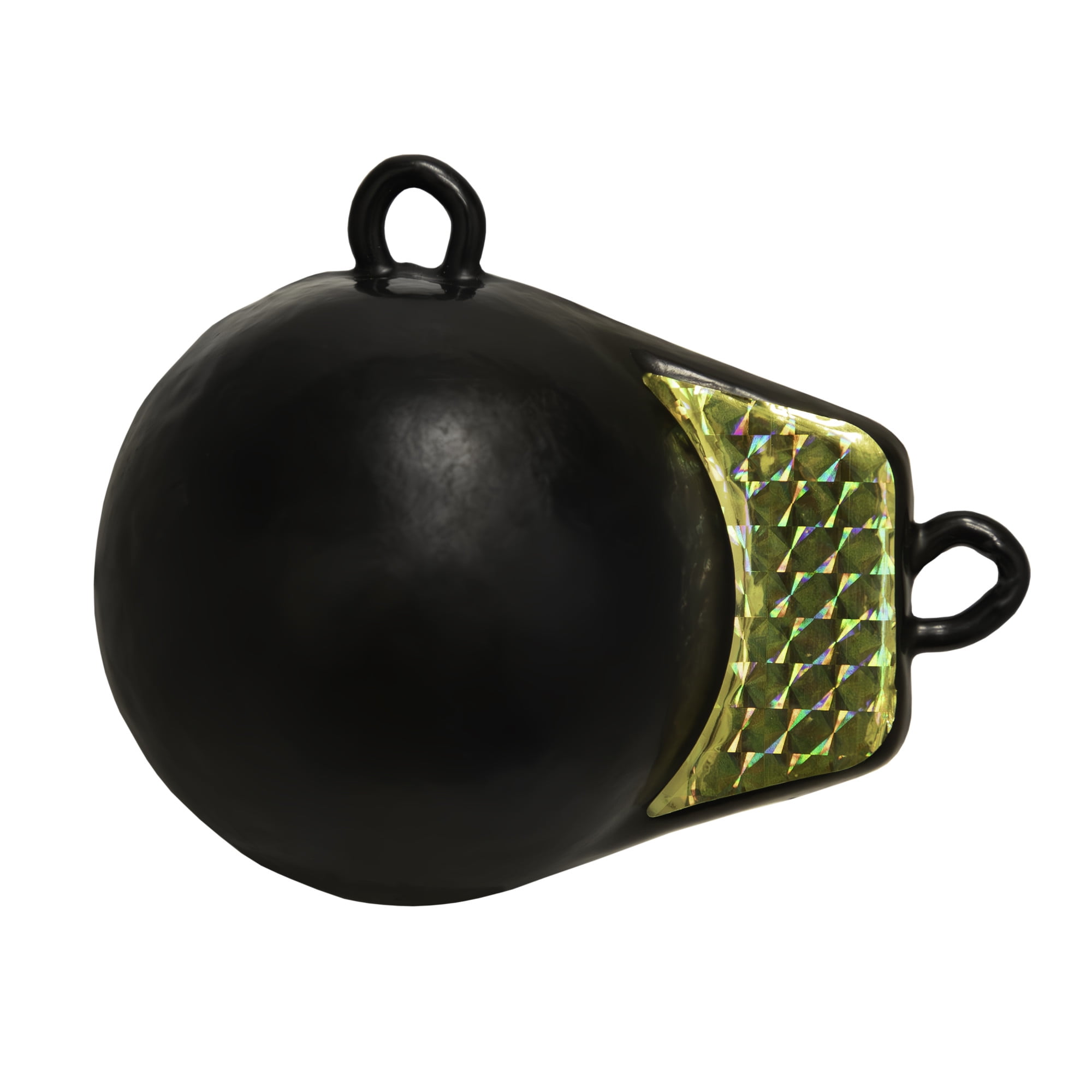 Extreme Max 3006.9214 Coated Ball-with-Fin Downrigger Weight - 3 lbs. with Gold Flash