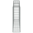 thumbnail image 3 of vidaXL Arched Gabion Baskets 3 pcs 200x30x100/120 cm Galvanised Iron, 3 of 4