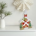 thumbnail image 2 of Led Snow Covered Wooden Glitter Red Church, 2 of 3