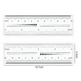 thumbnail image 6 of opvise 10Pcs Nail Ruler Dual Scale Markings Clear Printing Super Soft Flexible Nail Drill Measuring Tool Plastic Transparent Nail Art Ruler Transparent, 6 of 7