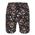 thumbnail image 4 of Kdxio Daisies Flowers Pattern Mens Casual Shorts - Drawstring Summer Beach Sports Shorts for Men, 4 of 9