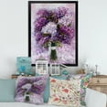 thumbnail image 3 of Designart 'Purple Hyacinth Flowers Bouquet' Traditional Framed Art Print, 3 of 4
