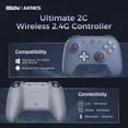 thumbnail image 2 of Controlador inalámbrico AKNES 8Bitdo Ultimate 2C para Windows PC y Android, 2 of 7
