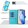 thumbnail image 3 of TECH CIRCLE for Google Pixel 9 Pro XL Case (6.8", 2024 Release), Cute Cartoon Flip Wallet Case with Wrist Strap, Built-in Card/Cash Slots, PU Leather Protective Slim Fold Stand Case, Blue Daisy, 3 of 10
