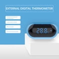 thumbnail image 2 of Greeniant Termómetro de acuario Pantalla digital LED 0.1 ℃ Sensor de control táctil Medidor de temperatura Celsius Medidor de plástico operado por Termómetros de acuario Azul Greeniant PT003898-02, 2 of 6