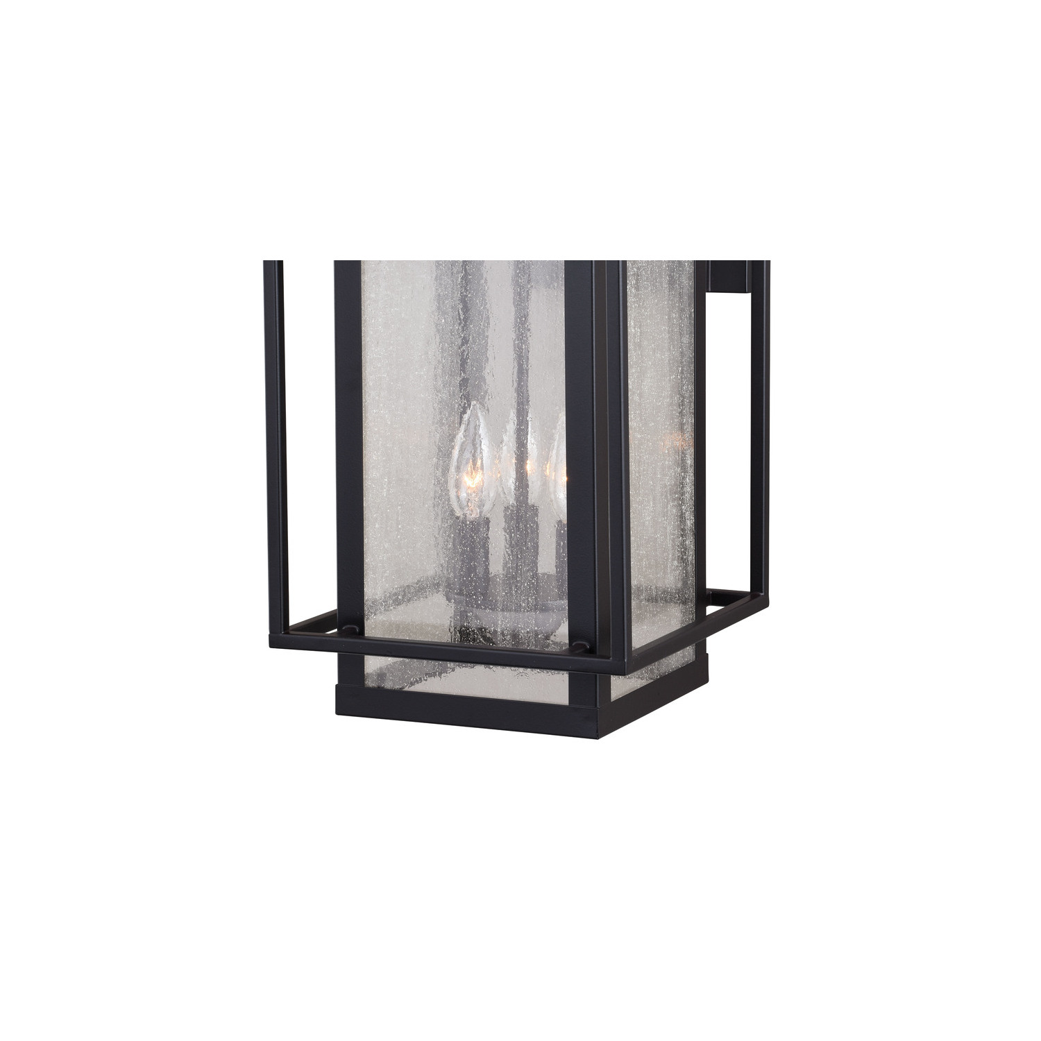 Homestock French Flair Mission Hyde Park 3 Light Dusk To Dawn Outdoor Wall Lantern Clear Glass, Outdoor Lighting Products, Bronze, 9.5"W X 18.5"H X 12.25"D