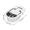 thumbnail image 2 of LEORX Recliner Sofa Replacement Handle Rectangular Silver 4.3x2.7in 1Pcs Universal Compatibility for Home Use, 2 of 8