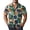 Black, variant on Hawaiian Mens Shirt Short Sleeve Button Down Coconut Palm Print Aloha Shirts Casual Beach Vacation Clothes