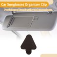 thumbnail image 3 of Clip para gafas de sol del automóvil Unique Bargains con soporte magnético universal para visera del sol, clip para gafas de PU cuero marrón oscuro 8x6cm 1 Pcs, 3 of 7