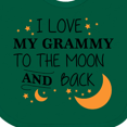 thumbnail image 4 of Inktastic I Love My Grammy to the Moon and Back Boys or Girls Baby Bib, 4 of 4