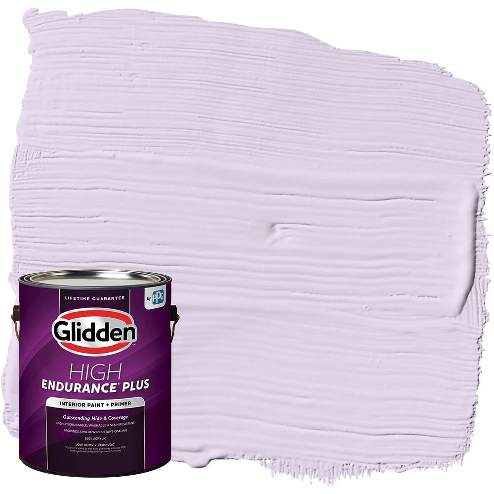 grube Omkreds Peep Glidden High Endurance Plus Interior Paint and Primer, Northern Light  Purple / Purple, Gallon, Flat - Walmart.com