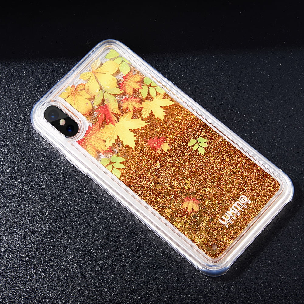 Beautiful Liquid Glitter Waterfall Cellphone Case for iPhone Xs , iPhone X