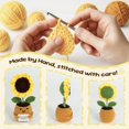 thumbnail image 3 of Muñeca de ganchillo con forma de girasol de apoyo emocional THEGIFTY hecha a mano, 3 of 7