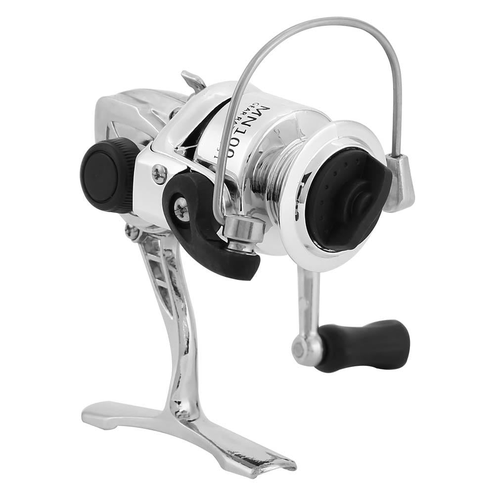 Qiilu Metal Spinning Wheel/Reel Mini Saltwater Freshwater Fishing Reels
