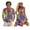 Colorful Leaf, variant on Uorisanigo Hawaiian Flower Couples' Outfits Husban and Wife Clothing Short Sleeve Shirt for Men Light Beach Shirts and Women's Summer Dress Tank Patchwork Hawaiian Party Sundress