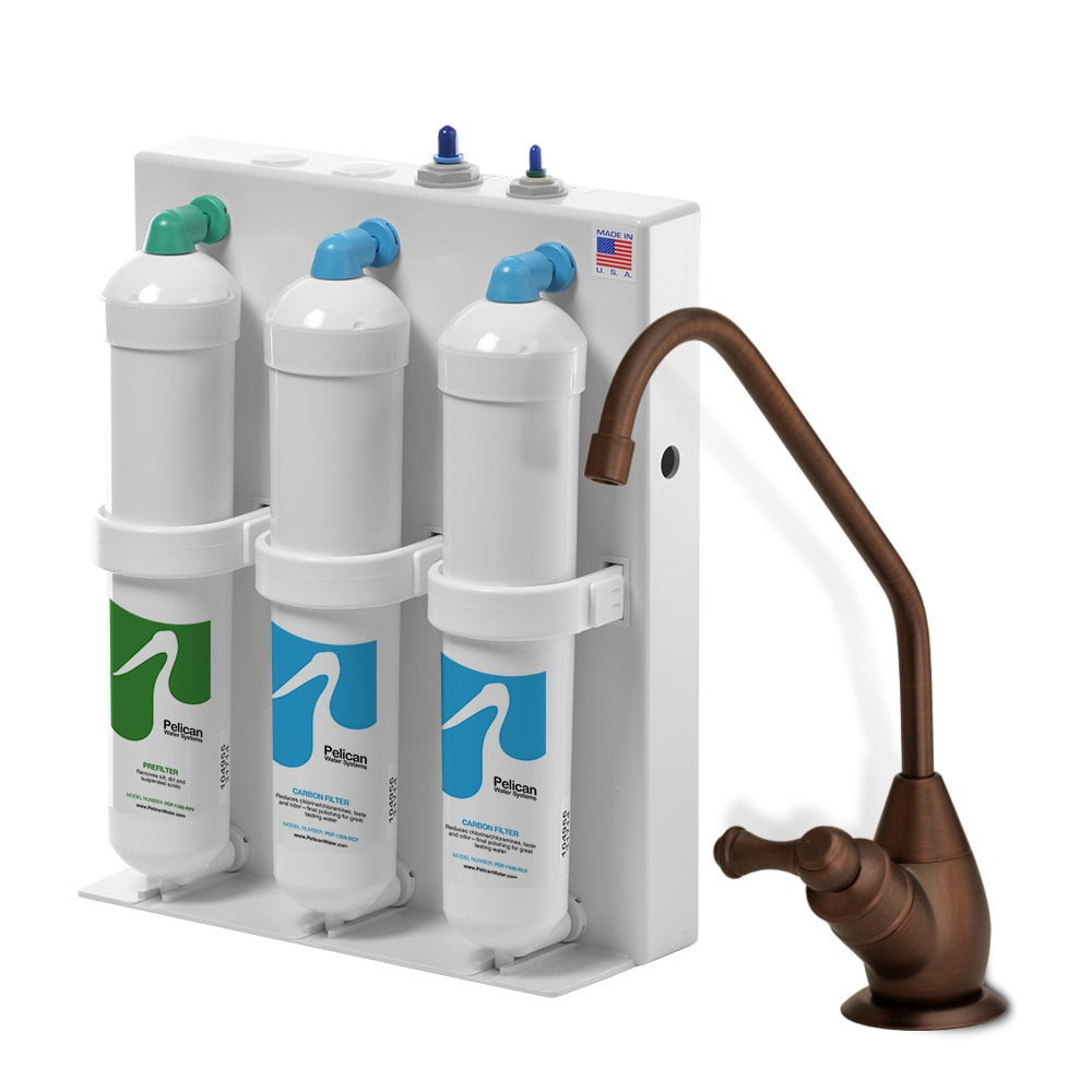 3 Stage Undercounter Drinking Water Filter With Oil Rubbed Bronze