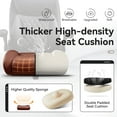 thumbnail image 5 of COOLHUT Big and Tall Office Chair 500LBS Wide Seat Ergonomic Computer Desk Chair, High Back Executive PU Leather Chair, Adjustable Armrest and Lumbar Back Support Office Chair, Brown, 5 of 16