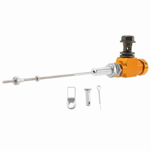 Motorcycle Hydraulic Clutch Master Cylinder Rod Brake Pump M10x1.25mm Aluminum gold,1 x Motorcycle hydraulic clutch brake pump,gold