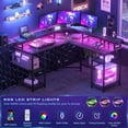 Homieasy Reversible L Shaped Dual Screen Desk With LED Light Power azmip-review-legit-or-scam