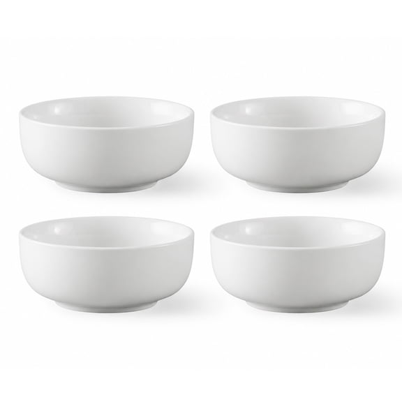 Better Homes & Gardens White Porcelain Round Dipped Bowl