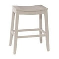 thumbnail image 2 of Hillsdale Furniture Fiddler Backless Counter Height Saddle Stool, White, 2 of 2