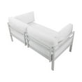 thumbnail image 3 of Pangea Home Cloud 25x65" Modern Aluminum Sofa in White Finish, 3 of 3