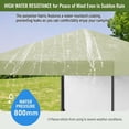 thumbnail image 4 of Gazebo Plegable para Jardín 2.5x2.5m - Toldo Impermeable con Protección UV, Altura Ajustable - Incluye Pared Lateral y Bolsa - Ideal para Terraza/Camping (Verde Claro, 1 Unidad), 4 of 8