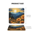 thumbnail image 5 of Xecao Elegant Sunset Sunflower for MDF Cork Coaster 4 Pcs,Drink Coasters,Suit for House Warming Gifts New Home ,Coffee Table Decor-Square, 5 of 7