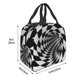 thumbnail image 3 of Easygdp 3D Vortex Illusion Bolsa Térmica Premium - Tela Oxford Impermeable, Gran Capacidad, Bolsillo Frontal, Unisex para Trabajo, Escuela, Actividades al Aire Libre y Picnics, 3 of 8