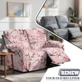 thumbnail image 5 of Xoenoiee Butterfly Cherry Blossom Print Recliner Loveseat Cover 2 Seater Recliner Slipcover Soft Polyester Couch Slipcovers 6 Pieces Form Fit Stretch Furniture Protector, 5 of 6