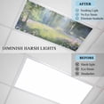 thumbnail image 4 of Spring Pink Flowers Fluorescent Light Covers Green Grass Tree Fantasy Oil Paintings Magnetic Light Filters Ceiling Lighting Panel Shade for Classroom Office Home 2 x 4 ft, 4 Pack, 4 of 9