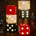 thumbnail image 1 of Dados grandes Favor Boxes Motipuns con Light Casino Party x6, 1 of 6