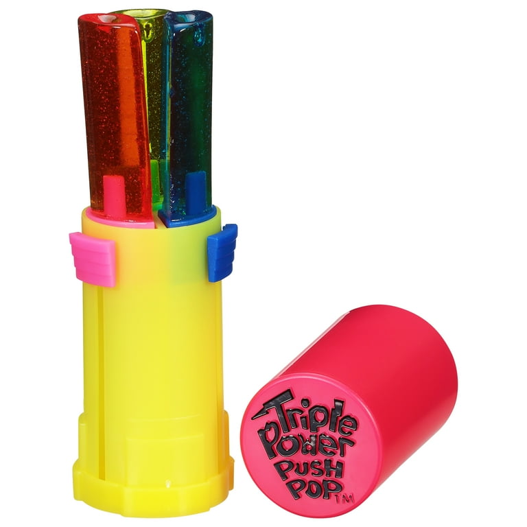 Triple Power Push Pop, Gluten Free, Fruit Flavored, Lollipop, 12