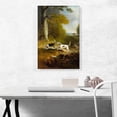 thumbnail image 2 of ARTCANVAS Two Dogs Hunting Canvas Art Print by John Ferneley - Size: 26" x 18" (1.50" Deep), 2 of 9