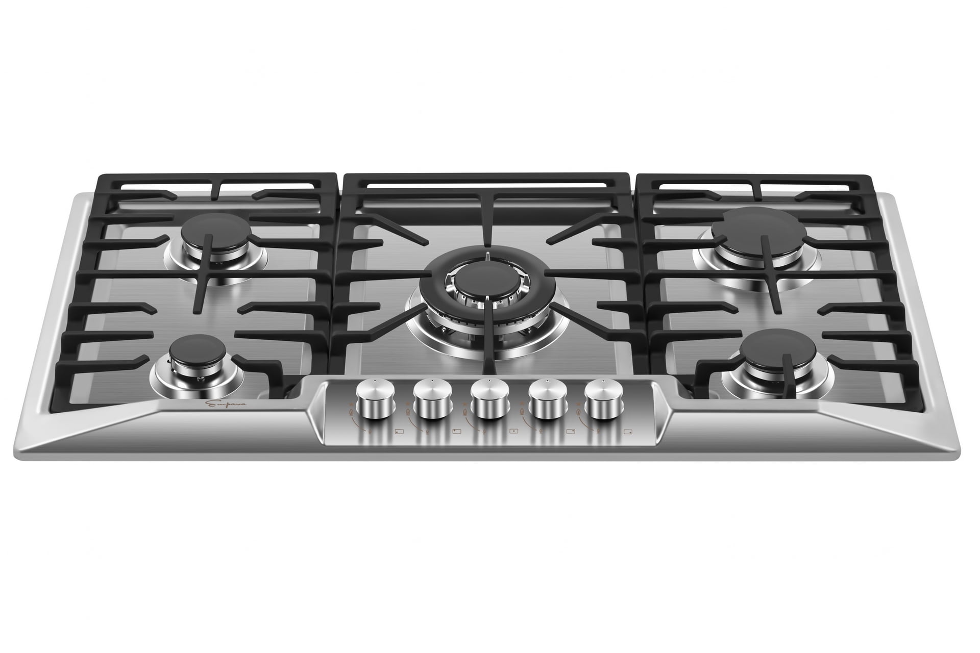 Empava 36'' Built-in Gas Stove Top - Stainless Steel LPG Natural Gas Cooktop - 5 Sealed Burners