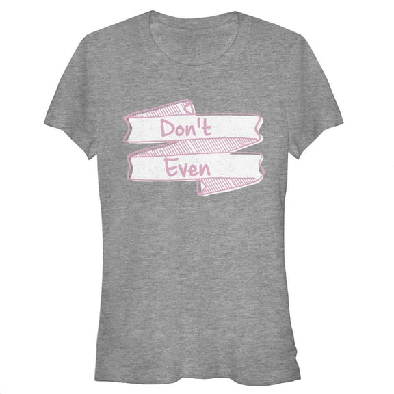 Junior's Lost Gods Don't Even  Graphic Tee Athletic Heather Large