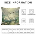 thumbnail image 5 of Orinice Swans Pond Sunlight Graphic Decorative Throw Pillow Cover for Home Couch Living Room Bed Sofa Car Bedroom Spring Home Decor 1PC 24x24in, 5 of 5