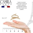 thumbnail image 6 of Camila Paris CP2634 French Two Sides Interlocking Comb, for Ponytail or Hair updo, Strong Hold Grip Hair Clips for Women, No Slip Durable Styling Girls Hair Accessories, Made in France, 6 of 8