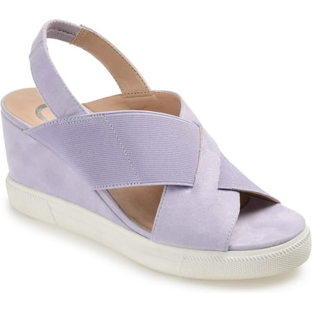 

Journee Collection Womens Ronnie Wedge Sandal 6 Purple