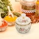 thumbnail image 5 of Recipiente de almacenamiento esmaltado, almacenamiento de aperitivos de cocina, tarro de almacenamiento multiusos para dulces, galletas, especias, tarro Floral, 5 of 7